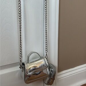 Madden Girl Silver Crossbody Bag